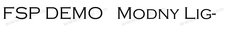 FSP DEMO   Modny Lig字体转换